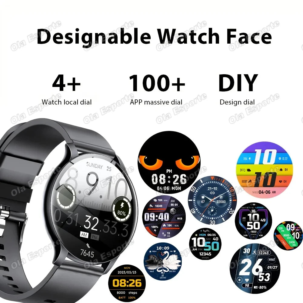 2026 New GPS Smart Watch Men AMOLED Screen Always Show Time Heart Rate IP68 Waterproof Bluetooth Call Sports Fitness Smart Watch Peaceful Pleasures Health and Wellness