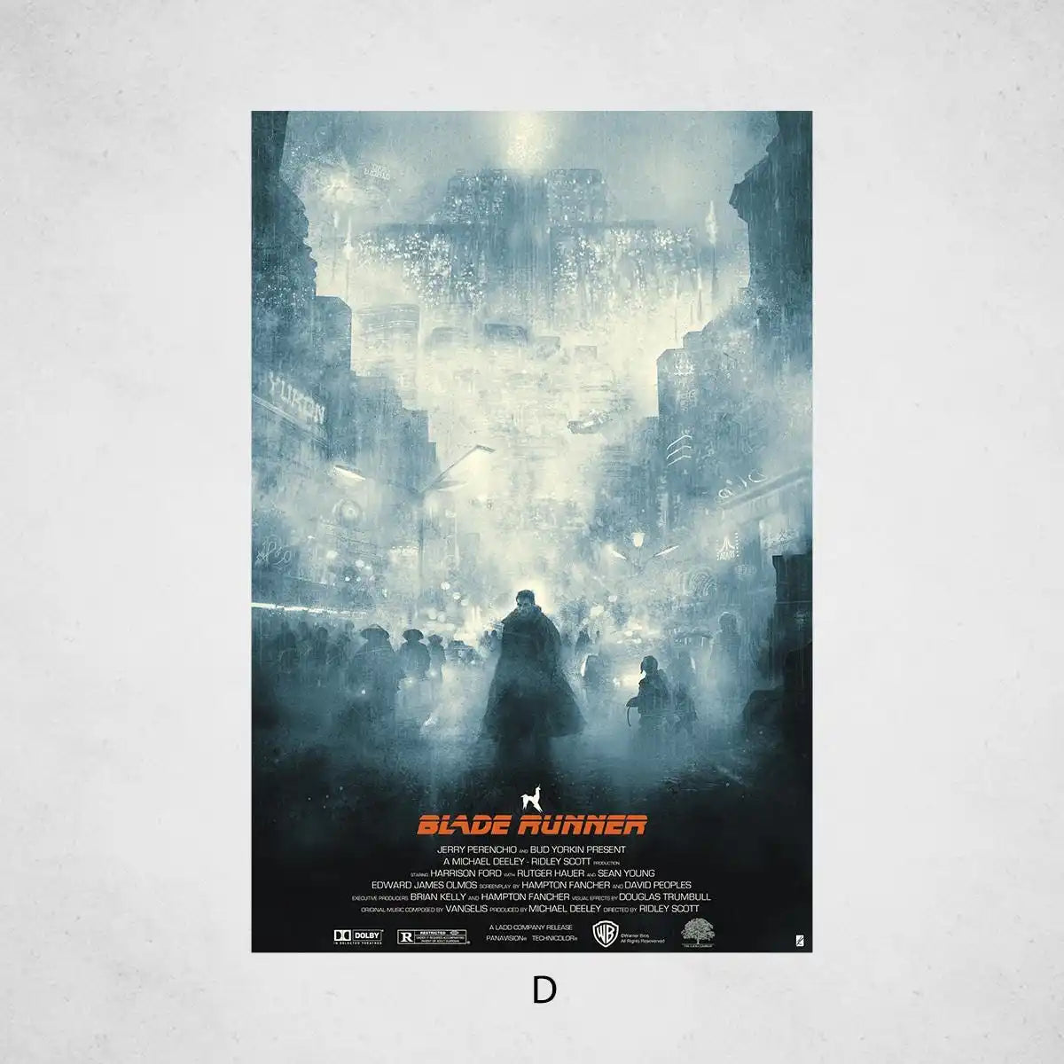 Blade Runner 1982 Vintage Movie Poster Canvas Wall Art Print