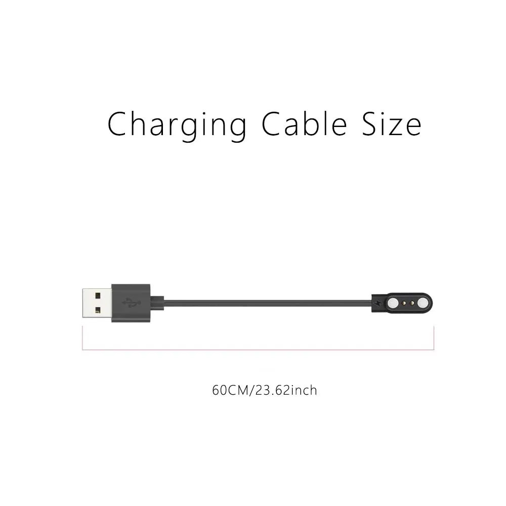 Magnetic USB Charger Cable for Amazfit C20 / C20 Pro Smartwatch Peaceful Pleasures Health and Wellness