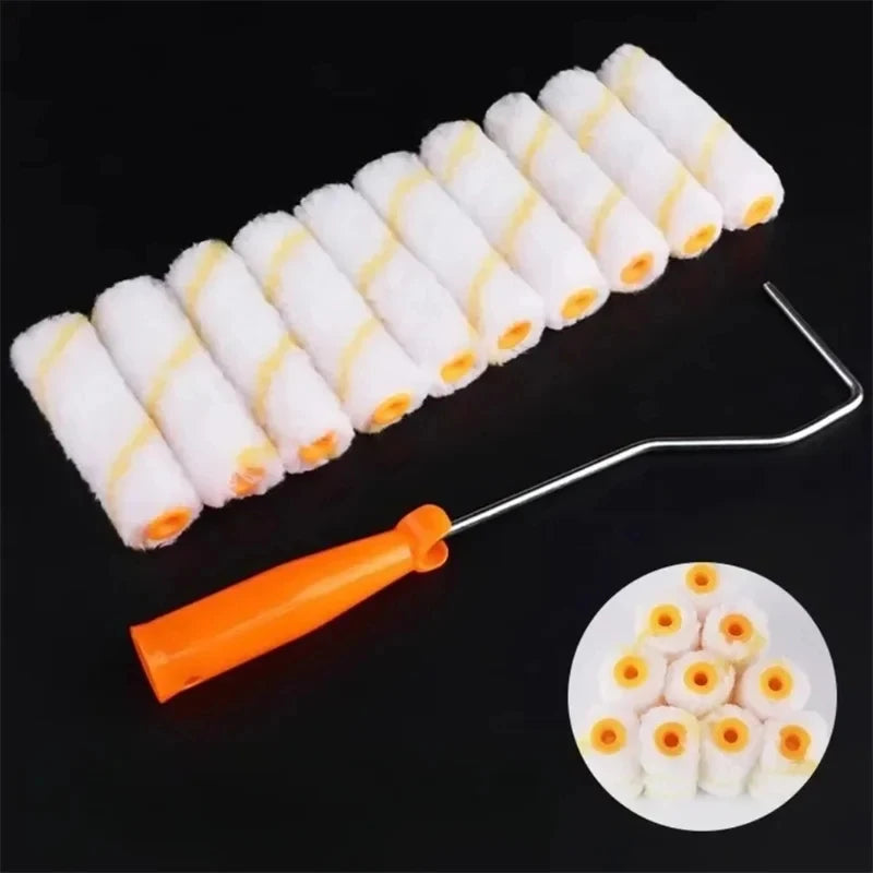 Roller Paint Brush Yellow Stripe Medium Nap Paint Roller Brush Latex Paint Special Roller Home Decoration Tool Peaceful Pleasures Health and Wellness