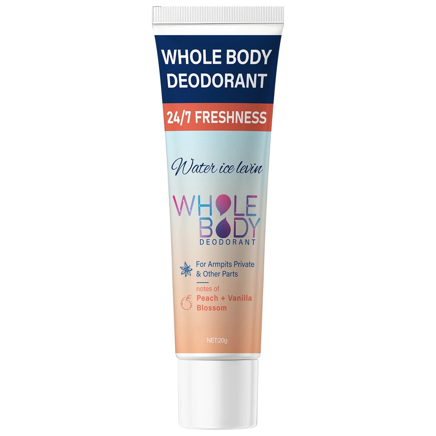 Whole Body Deodorant Cream – Hyaluronic Acid & Peach Vanilla