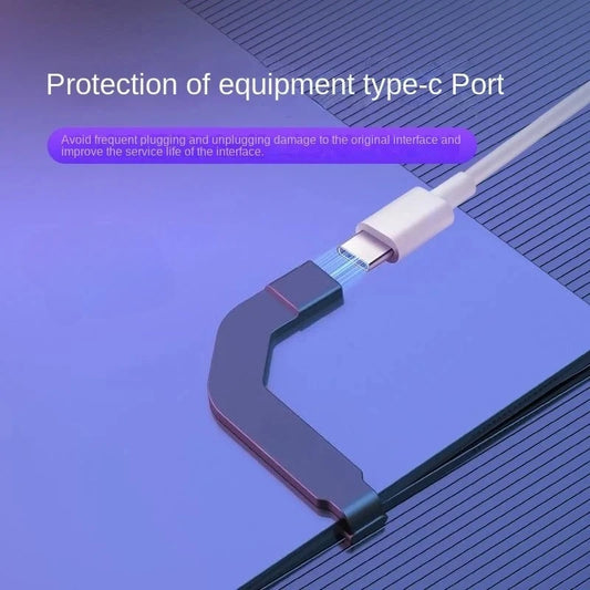 Type-C Elbow Adapter – 60W Fast Charging & 10Gbps Data