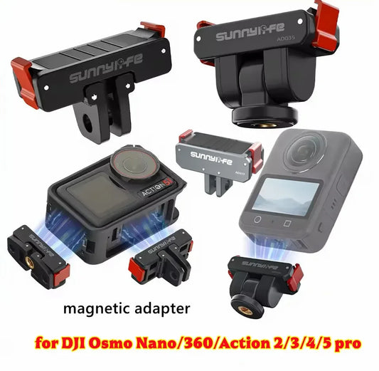 Sunnylife Magnetic Quick Release Adapter – DJI Osmo & Action Camera Mount Adapter Oasis Select
