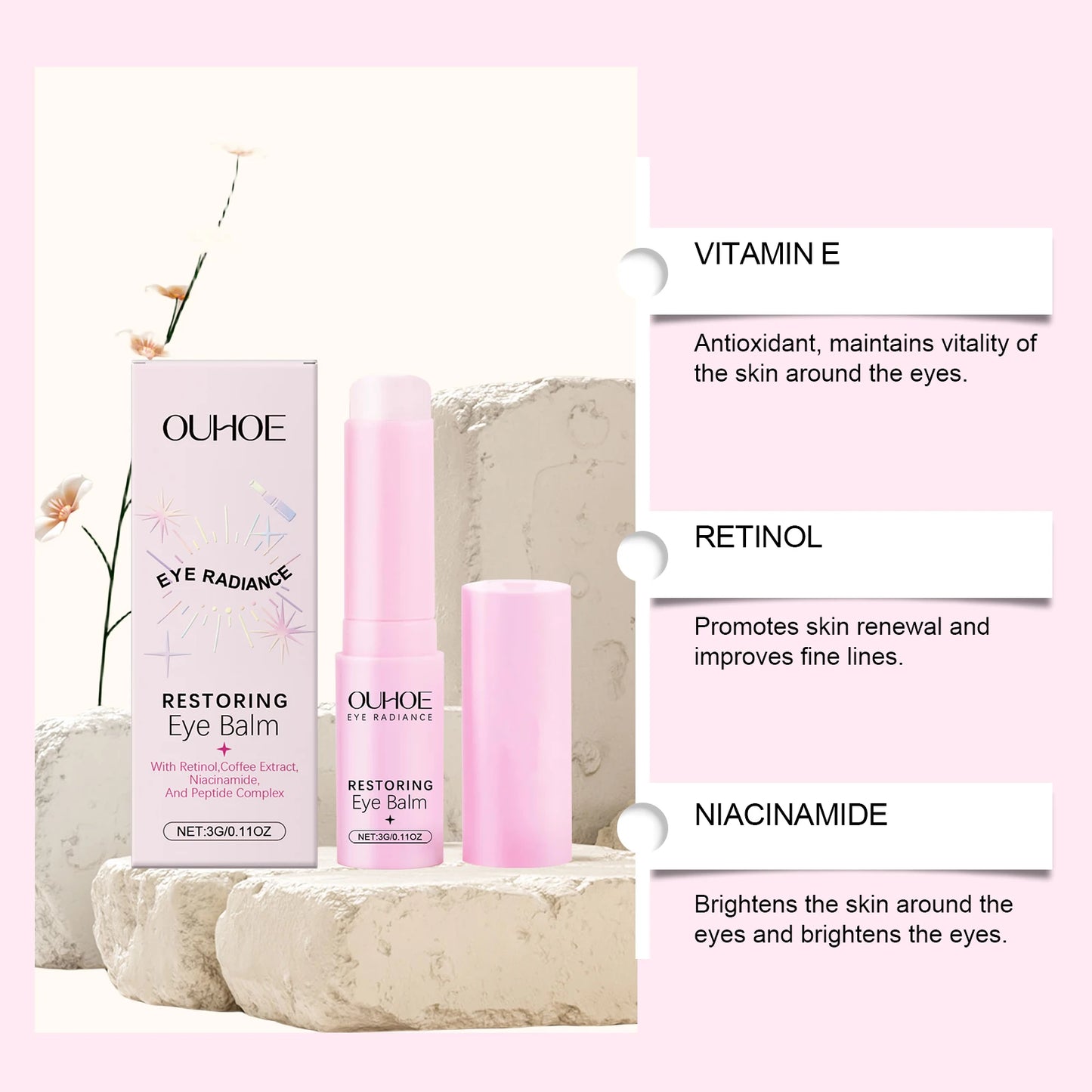 Ouhoe Eye Cream Stick – Dark Circles, Firming & Fine Lines
