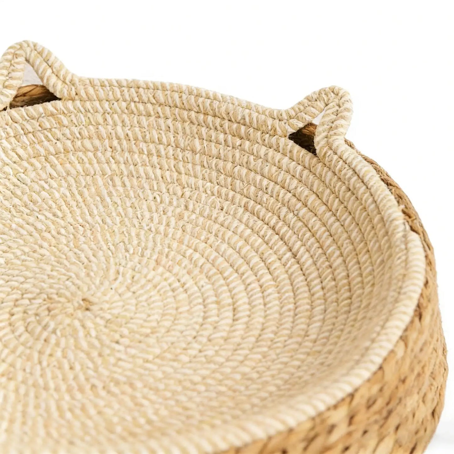 2-in-1 Cat Bed & Scratching Board | Boho Round Cat Scratcher