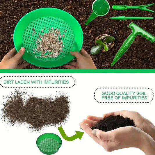 Plastic Garden Soil Sifter Sieve – Compost & Rock Separator Garden Soil Sifter Oasis Select
