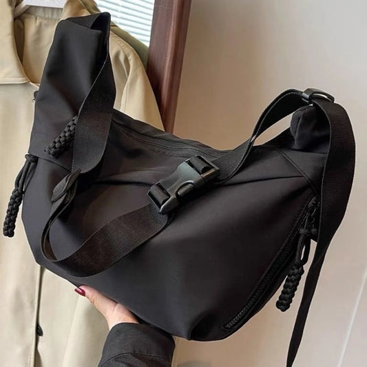 1Pcs/lot New Style Classy Fashion Single Shoulder Bag Large Capacity Commuting Crossbody Bag Thoughtful Gift for Office Workers Peaceful Pleasures Health and Wellness