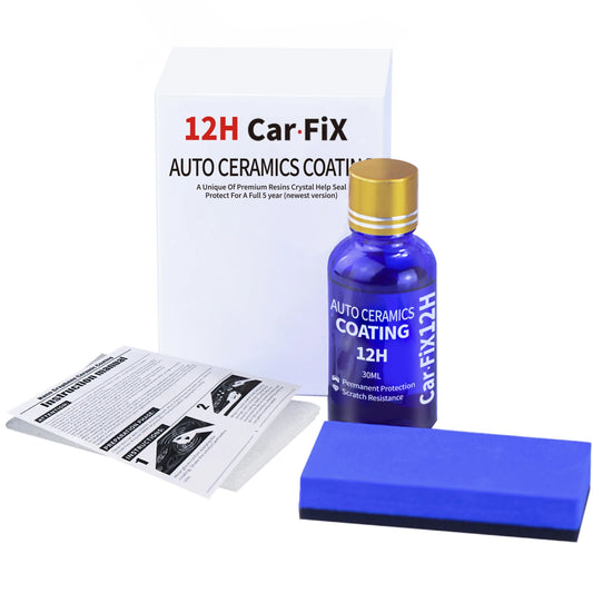 12H Ceramics for Car Polish Liquid Ceramic Coat Hydrophobic Glass Coating Paint Protective Foil Care Anti-scratch Auto Wax Peaceful Pleasures Health and Wellness 30ml set