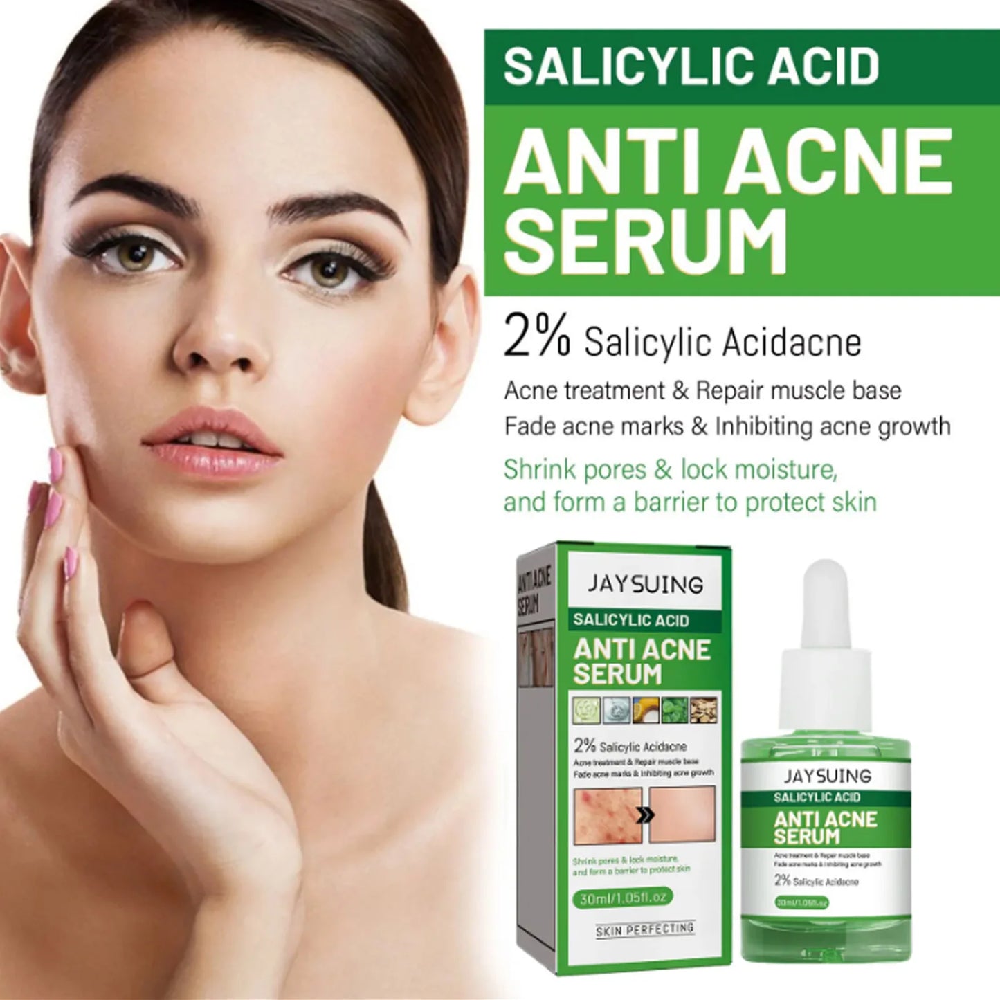Salicylic Acid Acne Face Serum – Pores, Blackheads & Oil