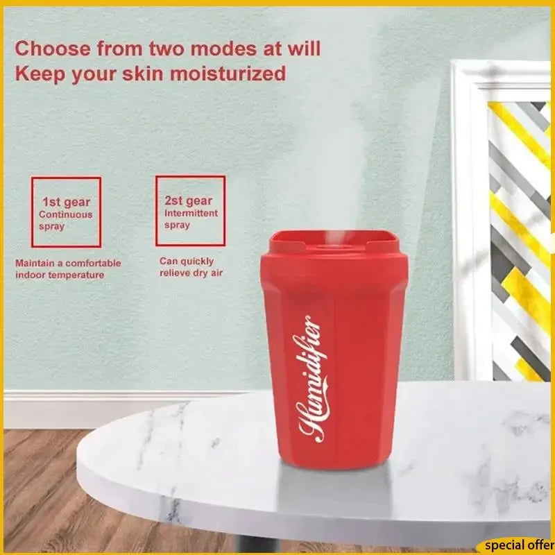HOMEFISH Mini USB Humidifier & Aroma Diffuser – Coke Cup
