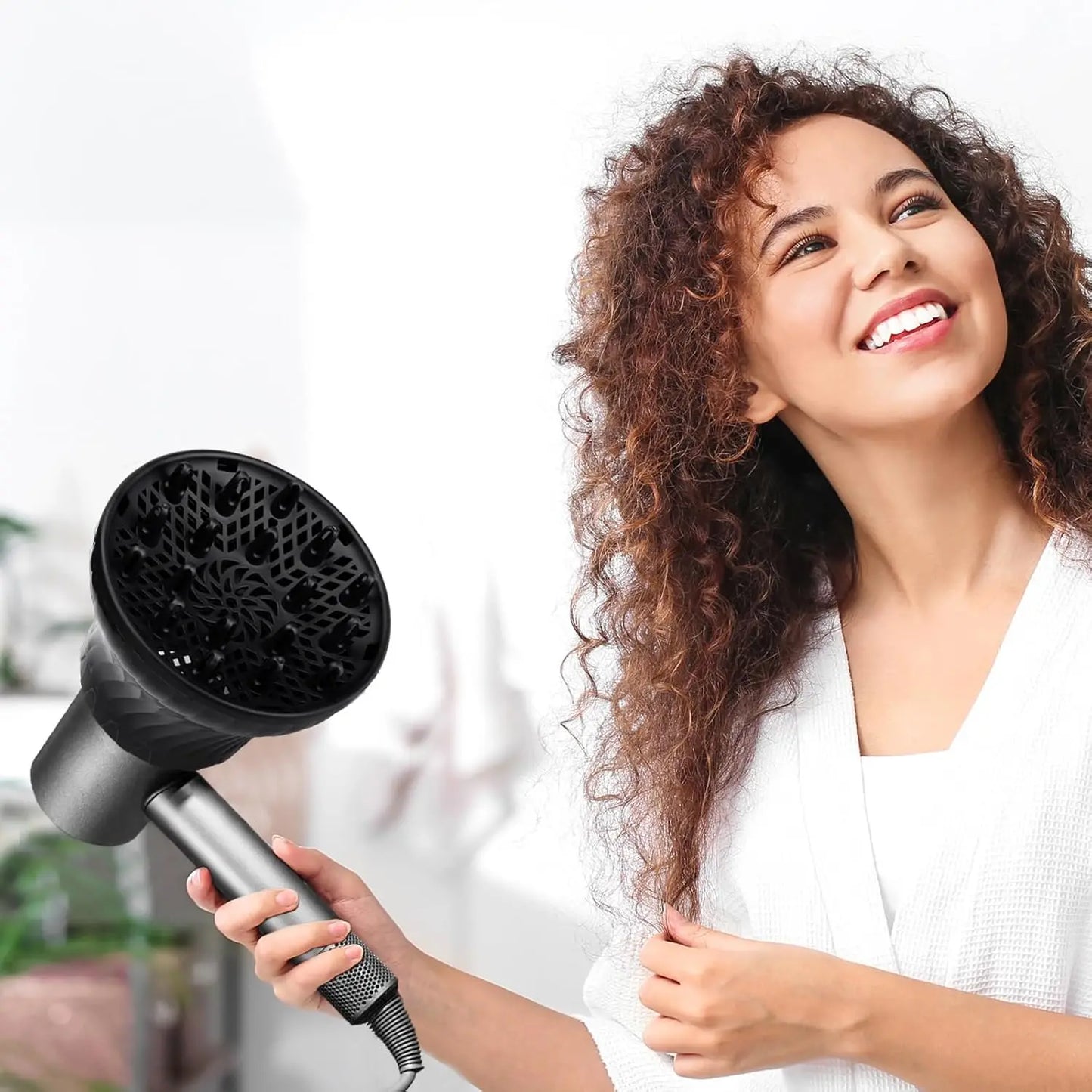 Barbershop Universal Hair Diffuser Cover Barber Curling Hair Dryercover with Rotatable Design Salon Household Curly Styling Tool Peaceful Pleasures Health and Wellness