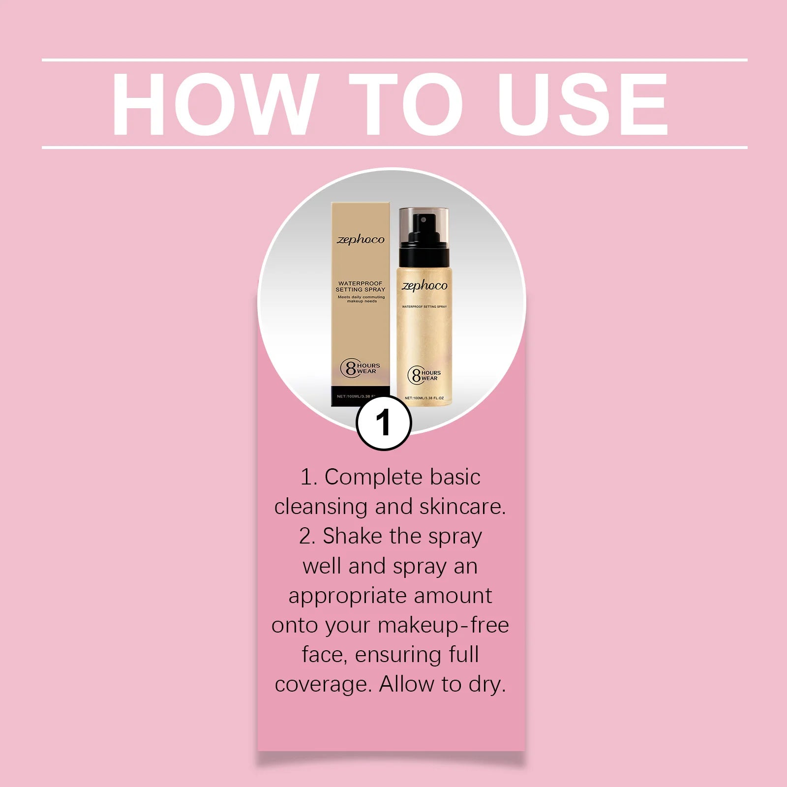 Clear Waterproof Setting Spray Moisturizing Oil Control Pore Tightening Glossy Matte Base Makeup Sweatproof Make-Up Fixer Spray Peaceful Pleasures Health and Wellness