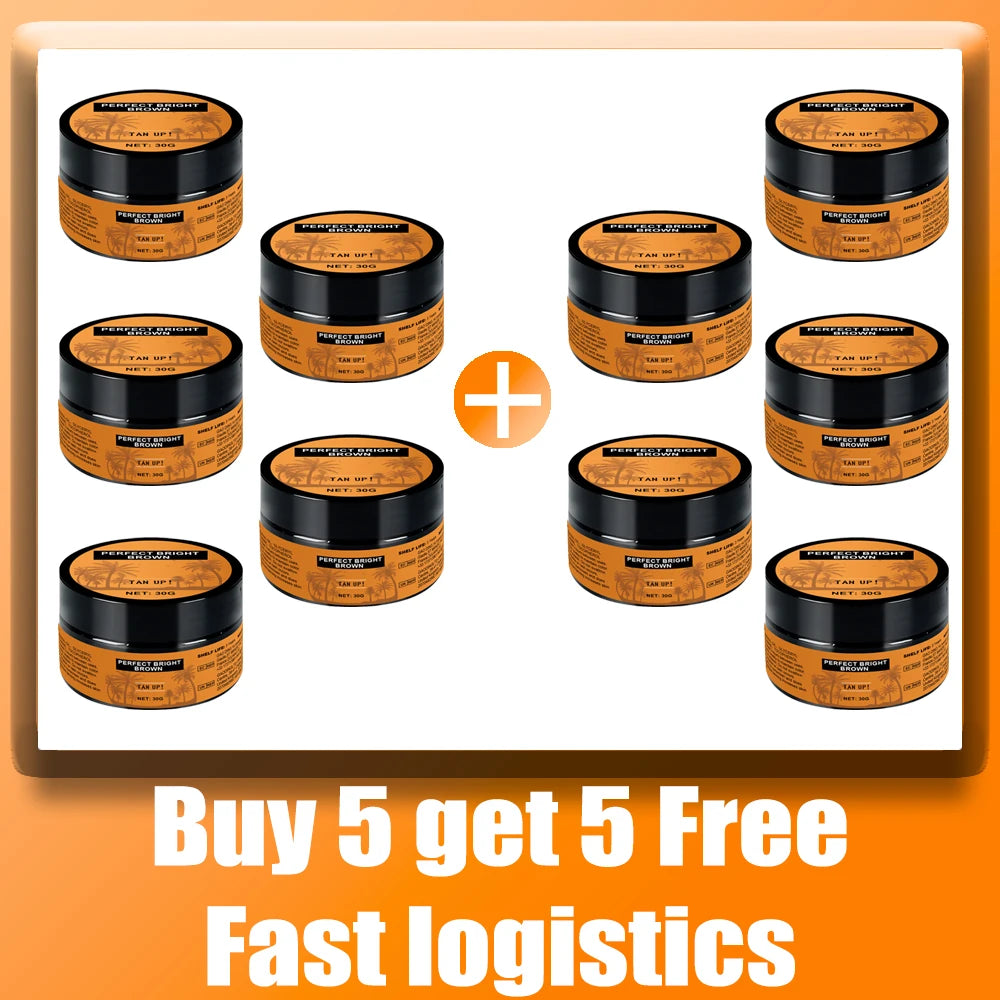 Effective Quick Tanning Booster Cream for Summer Peaceful Pleasures Health and Wellness 10pcs