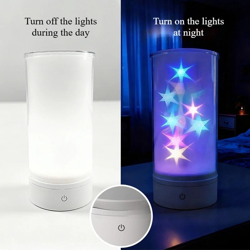 Star Night Light USB Rechargeable Kids Bedroom Desk Lamp