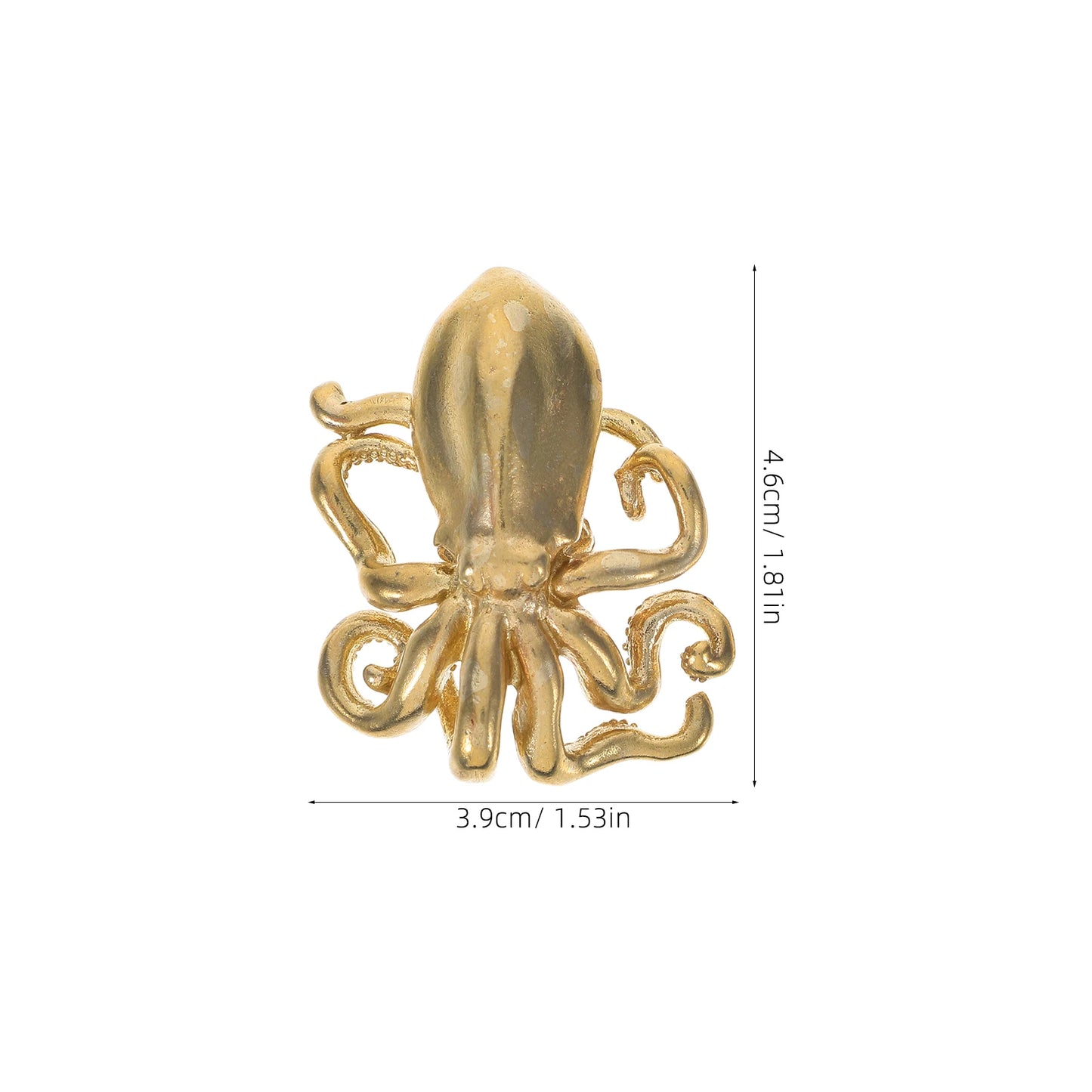 Octopus Shape Cabinet Knob Door Handle Furniture Pulls Decorative Cabinet Knob Steampunk Drawer Handles For Furniture Hardware Peaceful Pleasures Health and Wellness Golden
