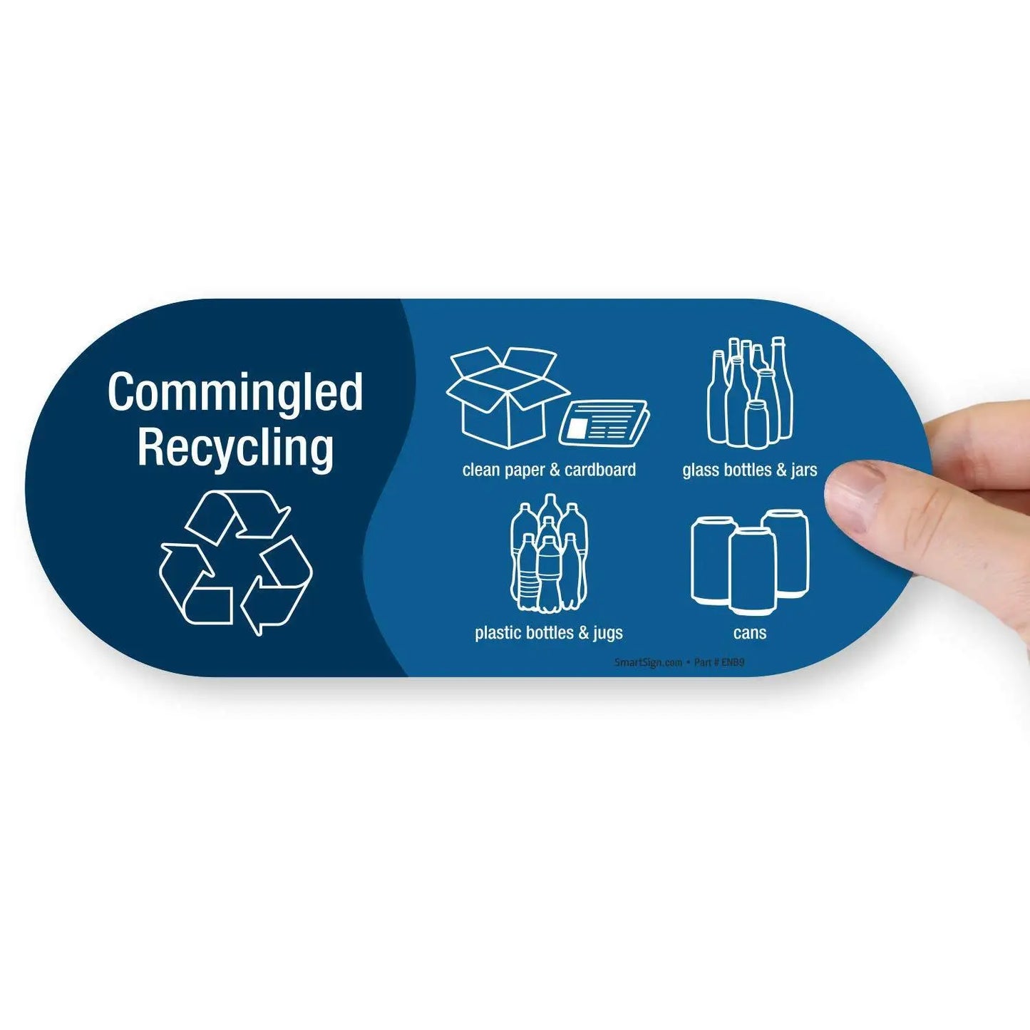 New Cross-Border4Colorful Stickers Suitable for Mixed Recycling Stickers Special Trash Can Stickers Decorative Waterproof Vinyl/ Peaceful Pleasures Health and Wellness Blue