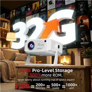 HA109 Projector 4K Decode Android 11 WiFi6 BT5.0 Native 720P 130ANSI Short Throw Home Theater Beamer Peaceful Pleasures Health and Wellness