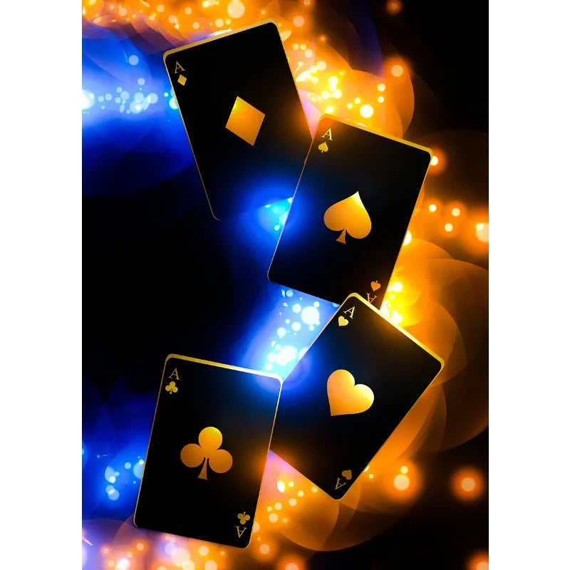 Casino Poker Dice Roulette Slots Gambling Poster Modern Print Canvas Painting Wall Art Picture for Club Living Room Home Deco Peaceful Pleasures Health and Wellness 7 20x30cm Unframed