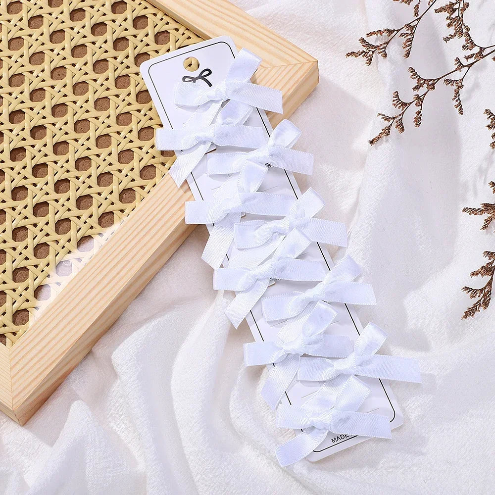 Wholesale Kids Sweet Solid Mini Bowknot Hair Clips Baby Girls Ballet