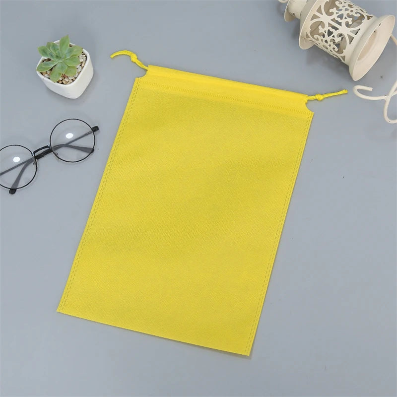 StoBag 5-30pcs Wholesale Non-woven Drawstring Bags Shoe Clothes Storage Reusable Pocket Travel Organizer Pouch Logo(Extra Fee) Peaceful Pleasures Health and Wellness 30pcs 35cm x 25cm