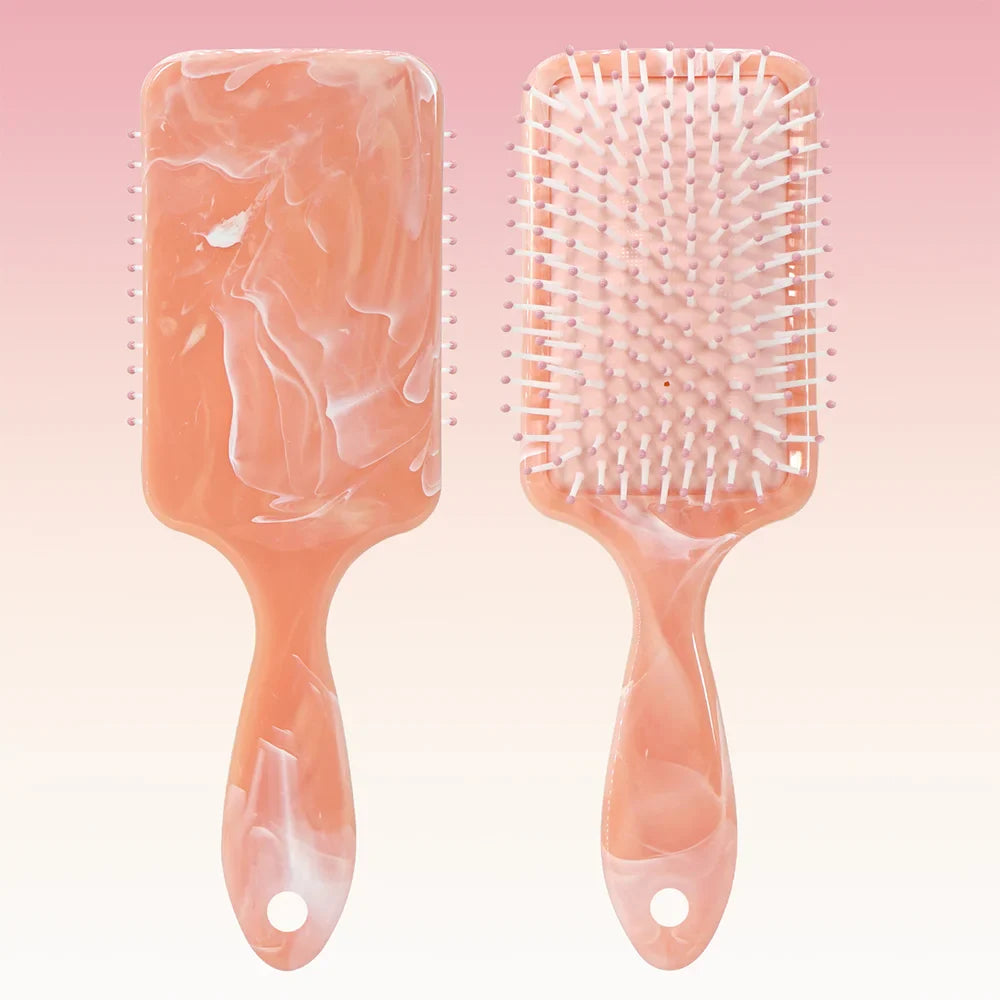 Marble Air Cushion Hairbrush – Anti-Static Detangling Comb
