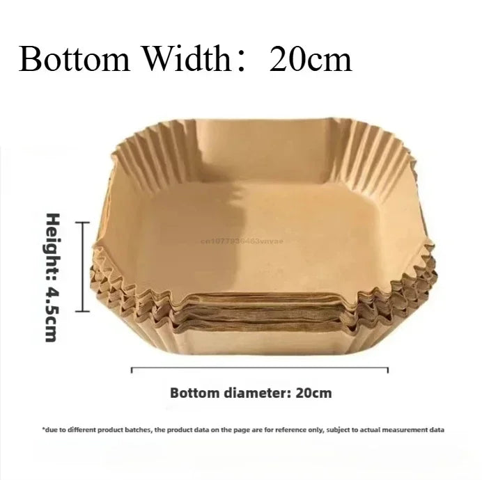 Disposable Air Fryer Liner Paper – Non-Stick Baking Sheets