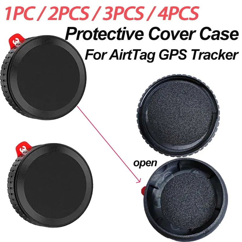Shockproof Protective Cover Case for Airtag GPS Tracker 1/2/3/4-Pack Holder for Pet Wallet Bike Keys - Durable Airtag Case Peaceful Pleasures Health and Wellness
