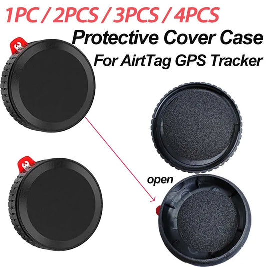 Shockproof Protective Cover Case for Airtag GPS Tracker 1/2/3/4-Pack Holder for Pet Wallet Bike Keys - Durable Airtag Case Peaceful Pleasures Health and Wellness