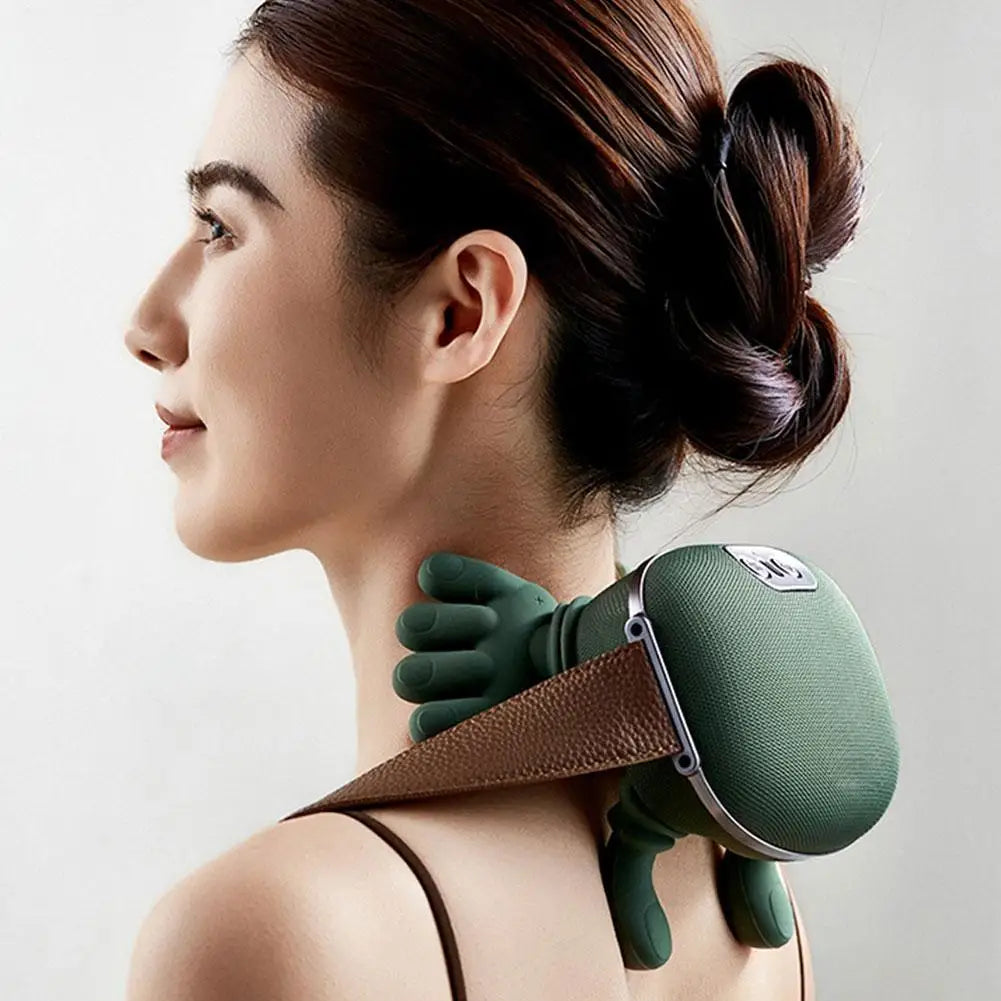 Electric Neck & Shoulder Massager with Heat | Portable Type-C