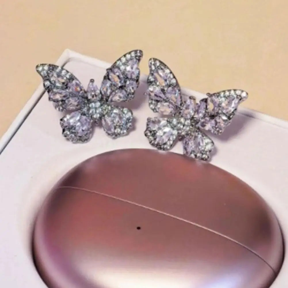 Rhinestone Clip-On Earphone Decoration | DIY Zirconia Earbud Charm