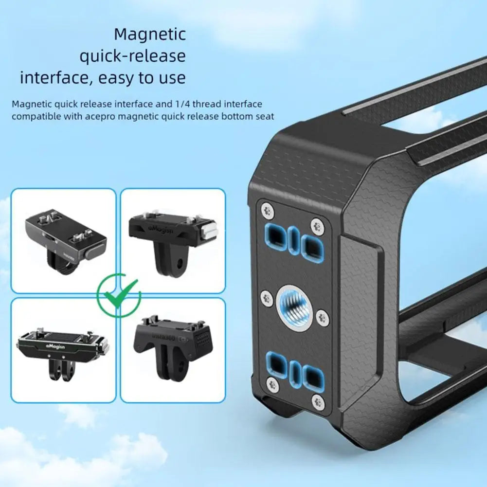 Insta360 X5 Protective Frame Cage with Cold Shoe Mount | PC