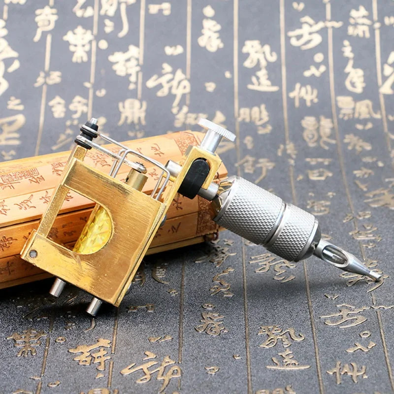 Tattoo Equipment, Zinc Alloy Motor Machine, Tattoo Motor Machine, Three Color Optional Tattoo Machine, Motor Machine Peaceful Pleasures Health and Wellness