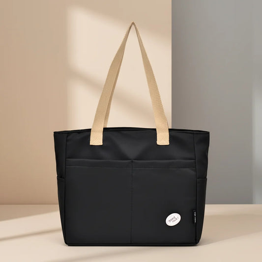 Large Capacity Oxford Cloth Tote Bag For Women Travel And Commute Durable Lightweight Handbag Peaceful Pleasures Health and Wellness