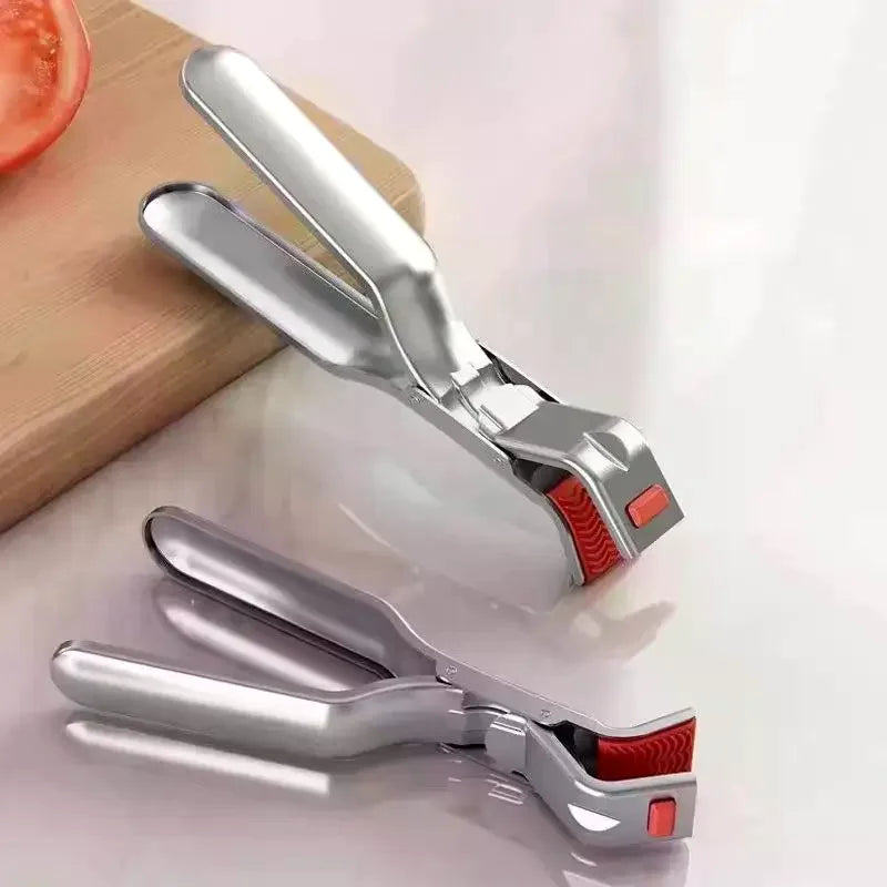 Air Fryer Plate Holder Tongs – Heat-Resistant Stainless Dish Clip