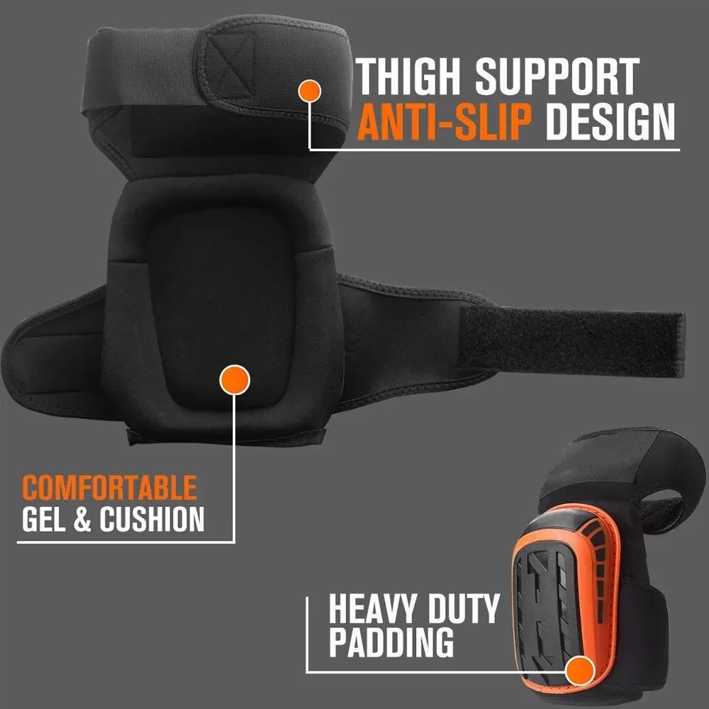 Professional Heavy Duty EVA Foam Padding Knee Pads With Comfortable Gel Cushion And Adjustable Straps For Working Gardning Peaceful Pleasures Health and Wellness