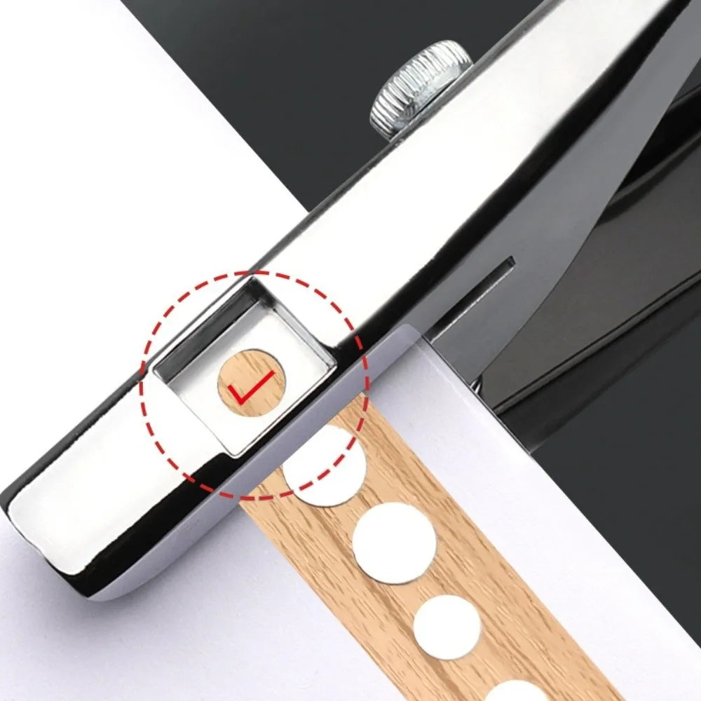Spring-Loaded Carpentry Single Hole Puncher Manual Hole Card Woodworking Punching Pliers Nail Hole Professional Punching Tool Peaceful Pleasures Health and Wellness