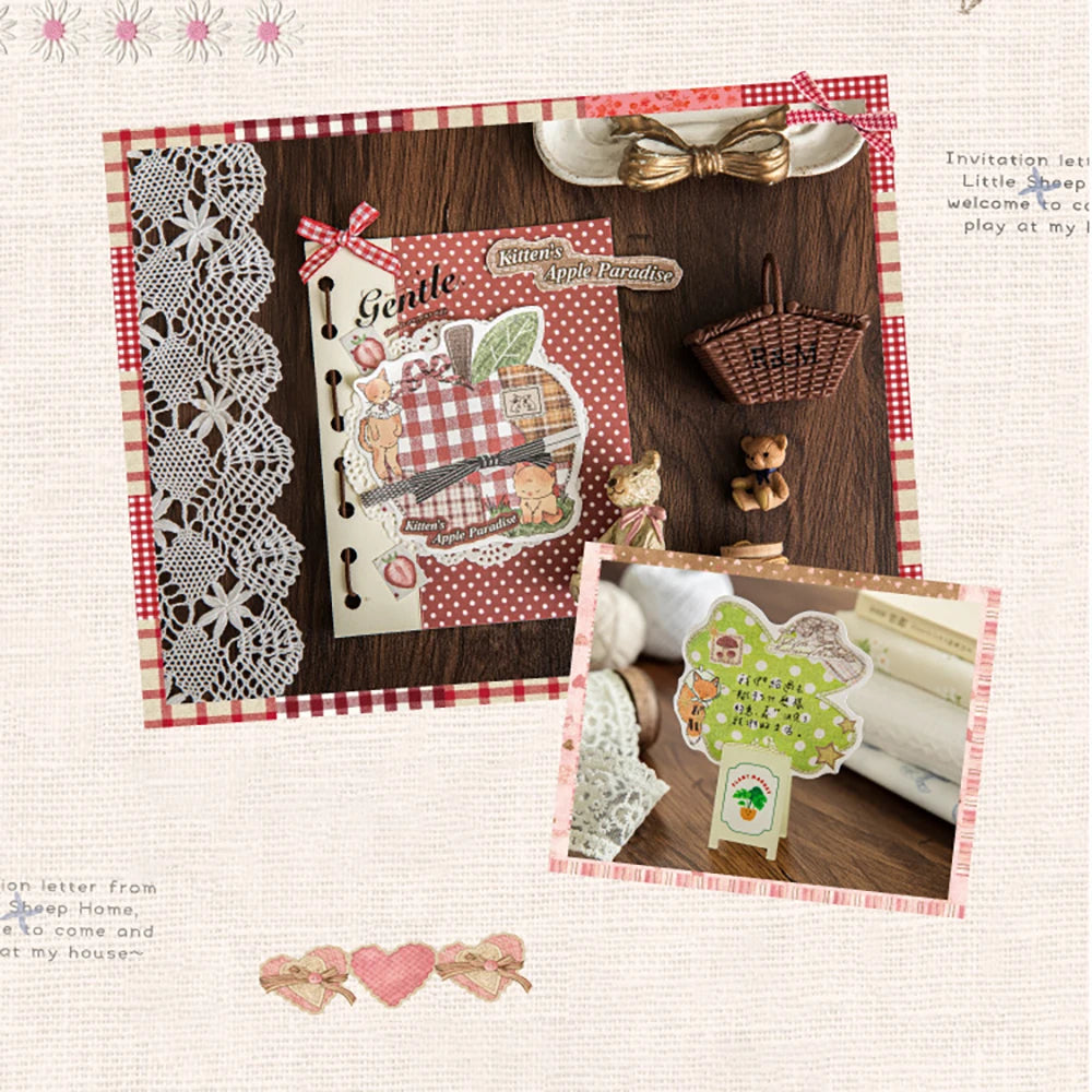 30 Retro Colored Patchwork Student Memo Message Paper Sticky Notes
