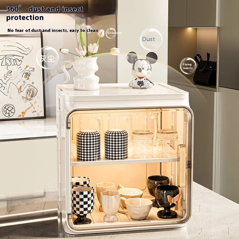 Premium Dustproof Cup Holder Organizer - Desktop Tea/Coffee Mug Rack with Drainage for Cups, Glasses & Teaware Storage Peaceful Pleasures Health and Wellness