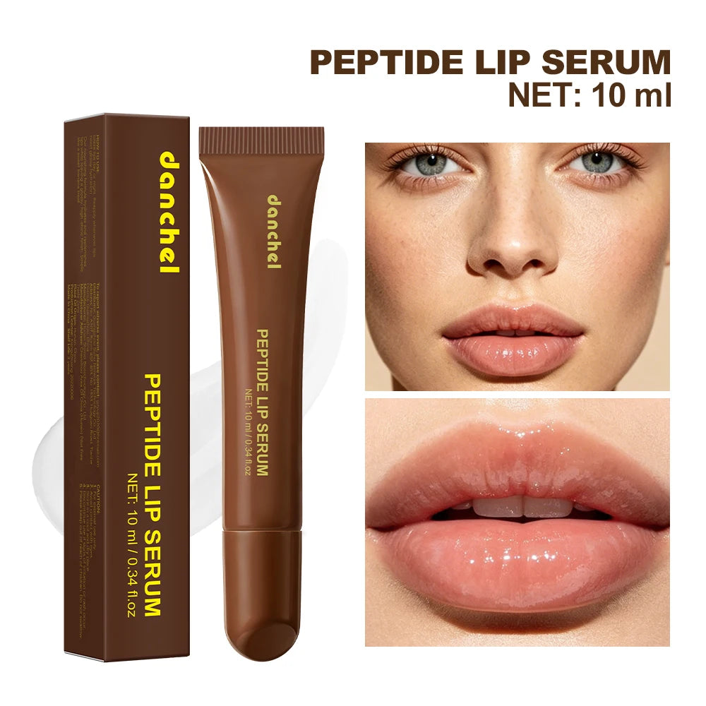 Peptide Lip Serum Instant Hydration Deep Nourishment Anti-Oxidation Smooth Fine Lines Plumping High Gloss Glass Lip Makeup Peaceful Pleasures Health and Wellness 1pc