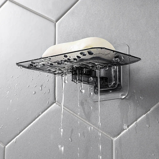 No-Drill Wall Mounted Double Layer Soap Dish | Self-Adhesive Wall Soap Dish Peaceful Pleasures Health and Wellness