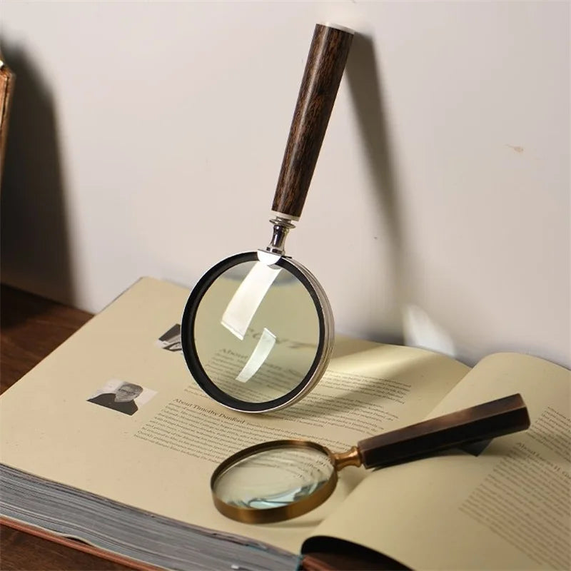 Magnifying Glass for Kids Seniors Handheld Magnifier Magnifying Lens Loupe for Reading Science Nature Exploration Lupa Peaceful Pleasures Health and Wellness