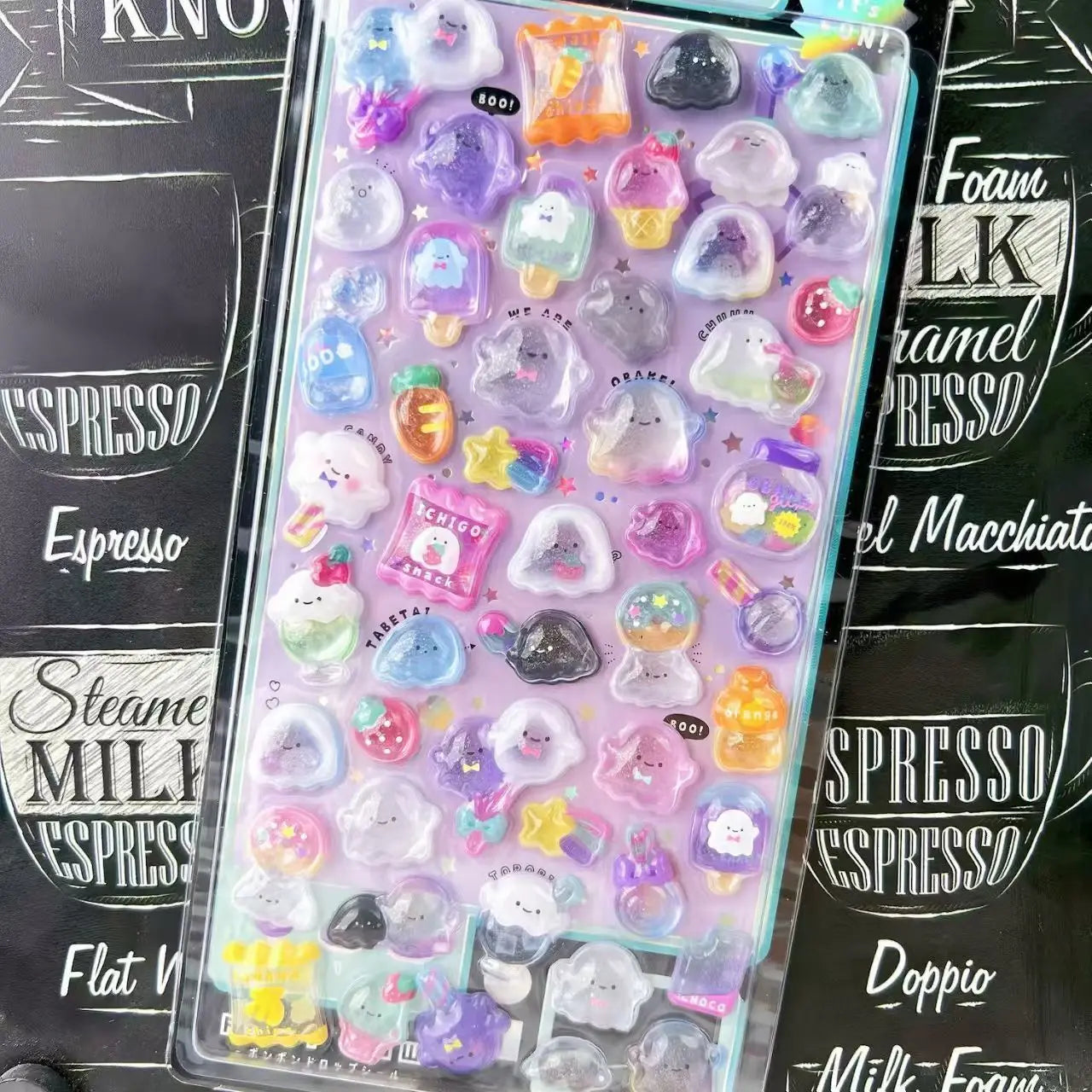 3D Kawaii Stickers – Ice Cream Fruit & Pets Scrapbook Decals