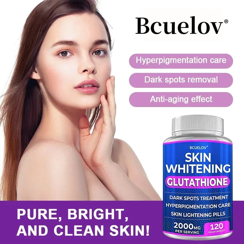 Bcuelov 2000mg Glutathione Supplement | Skin Whitening & Anti-Aging