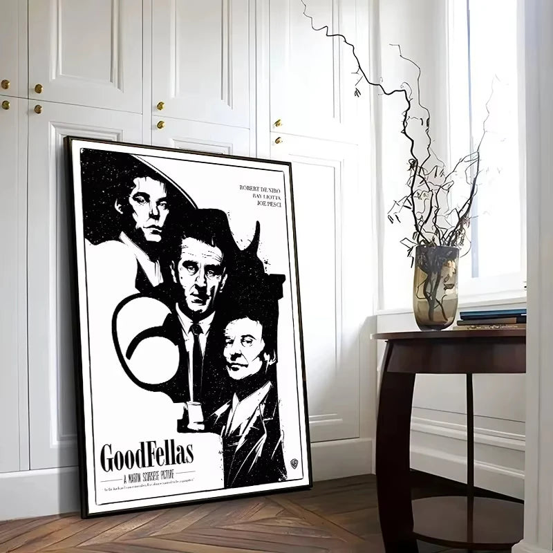 Goodfellas Retro Movie Poster Canvas Wall Art | Unframed Print
