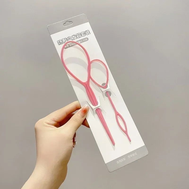 DIY Hair Braiding Kit – Twist Bun Clips & Styling Tools