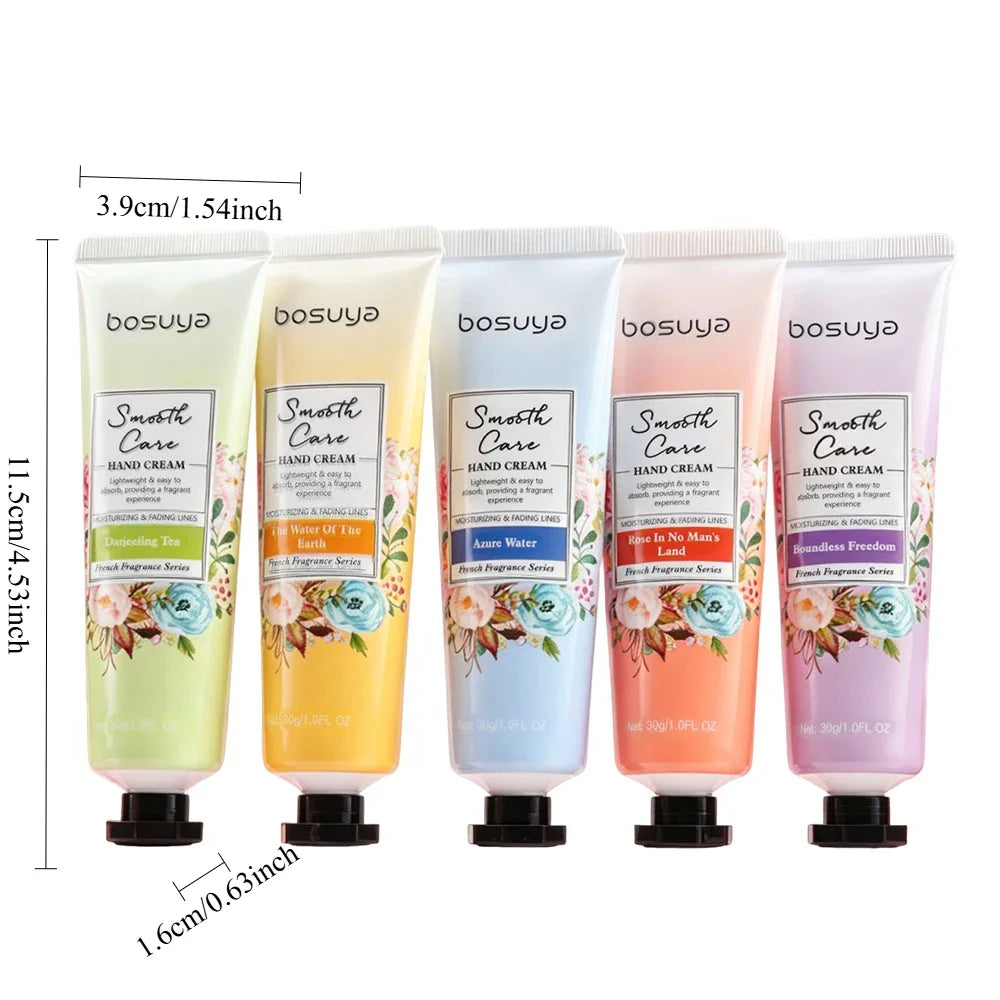 5-Piece Fragrant Hand Cream Set – Shea Butter & Glycerin