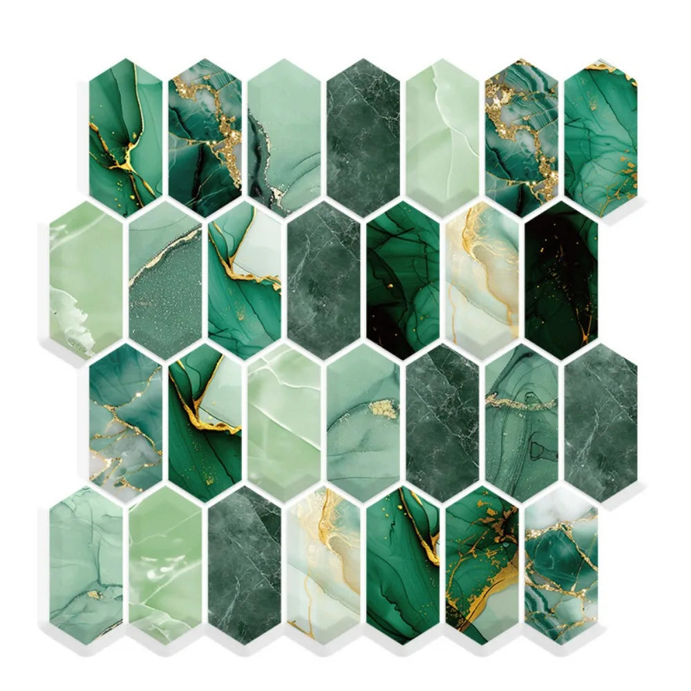 3D Fish Scale Peel & Stick Wall Tiles | Waterproof PVC Sticker