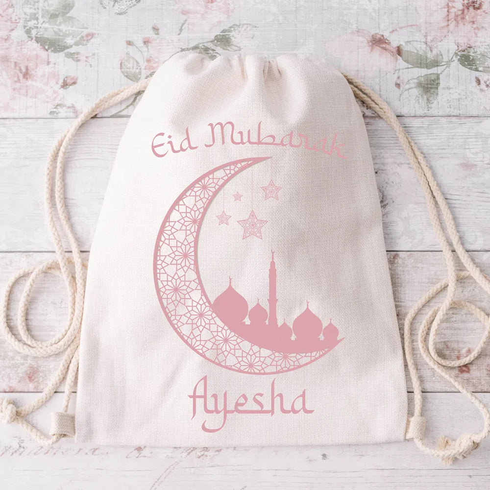 Kids Personalised Islamic Prayer Mat & Bag Set | Eid Gift