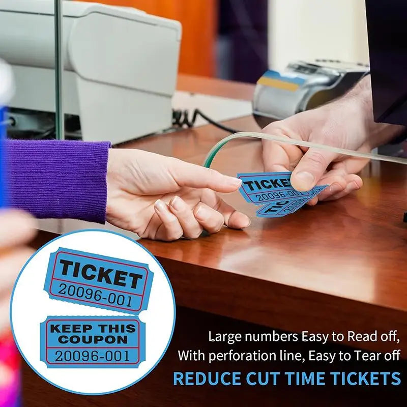 1000pcs Colorful Double Roll Raffle Tickets | Events & Carnivals