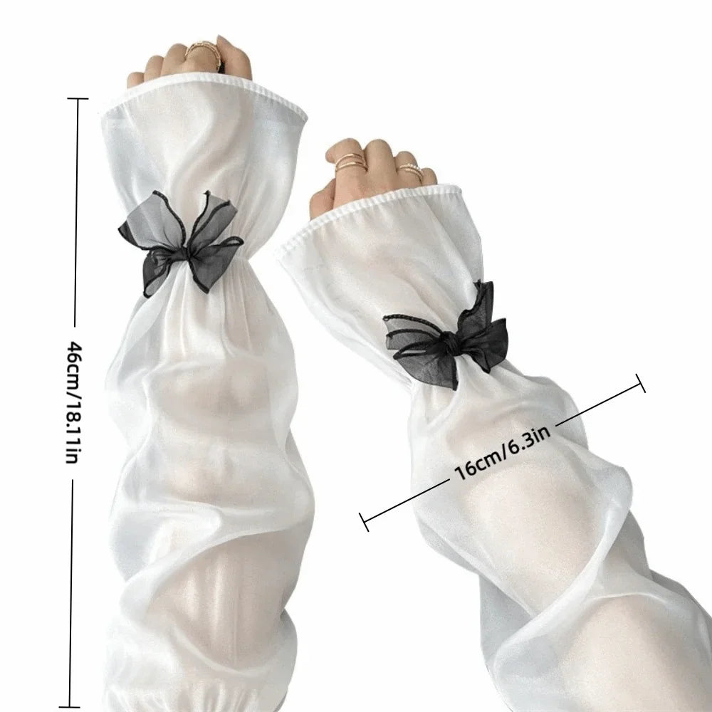 Women's UV Protection Ice Silk Arm Sleeves – Bow Fairy Style